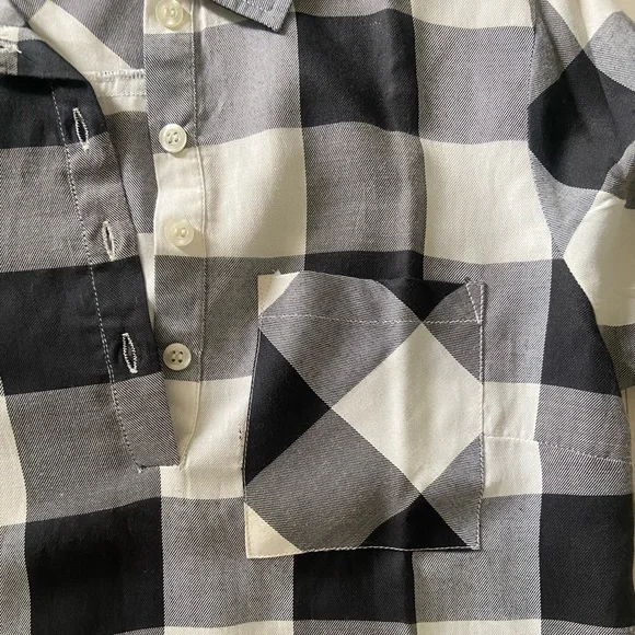 SSS Checked Cotton Shirt Dress - XS - Picture 8 of 8